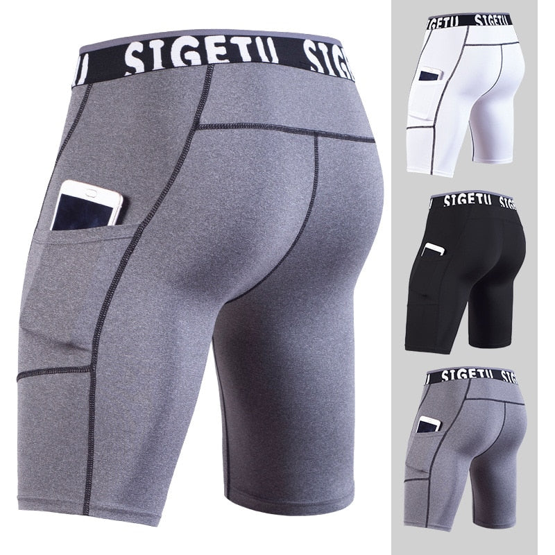 High Elastic Gym Running Shorts