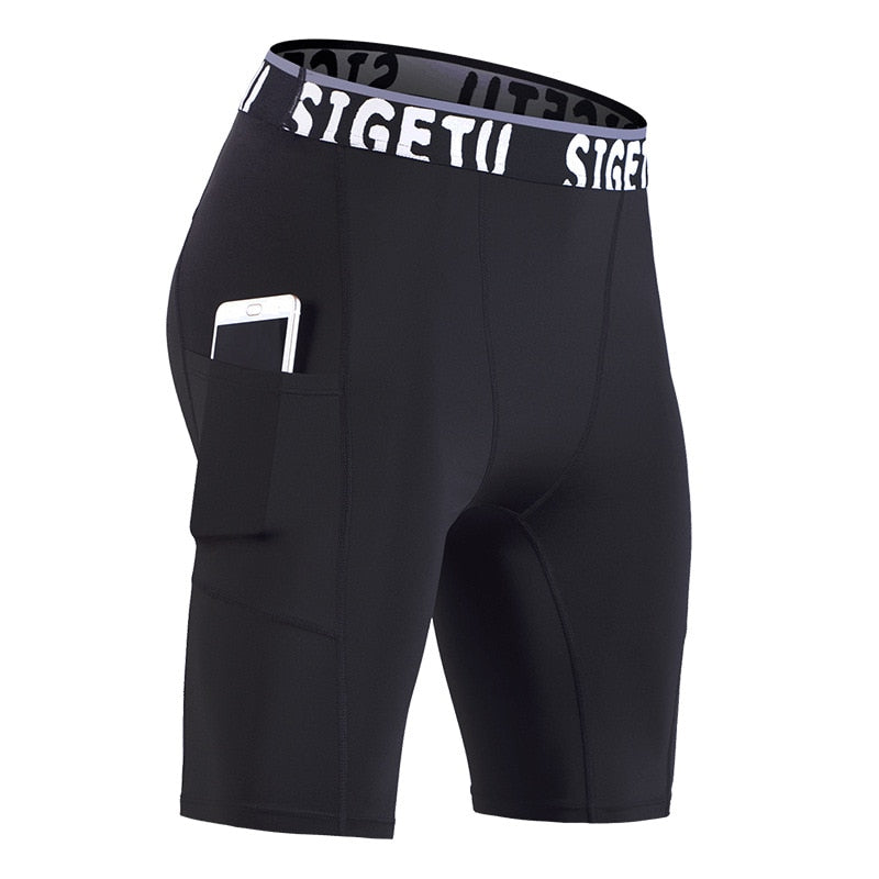 High Elastic Gym Running Shorts