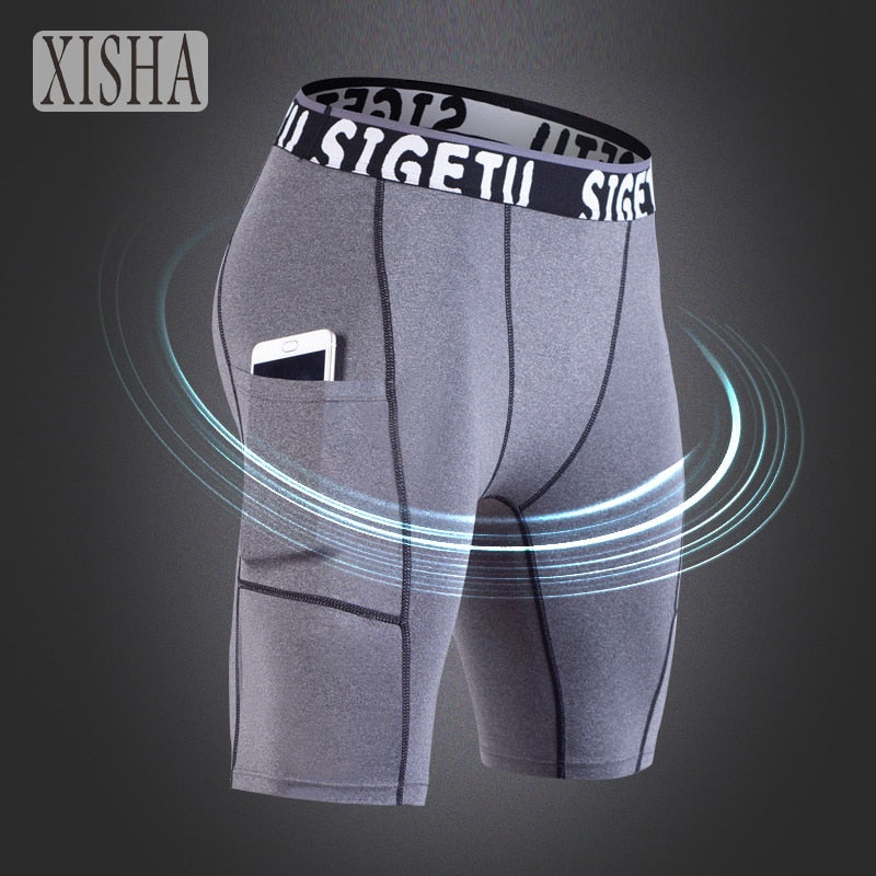 High Elastic Gym Running Shorts