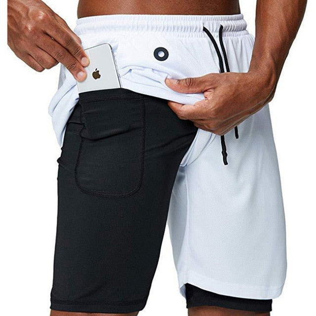 Men Running Shorts 2 In 1 Sport