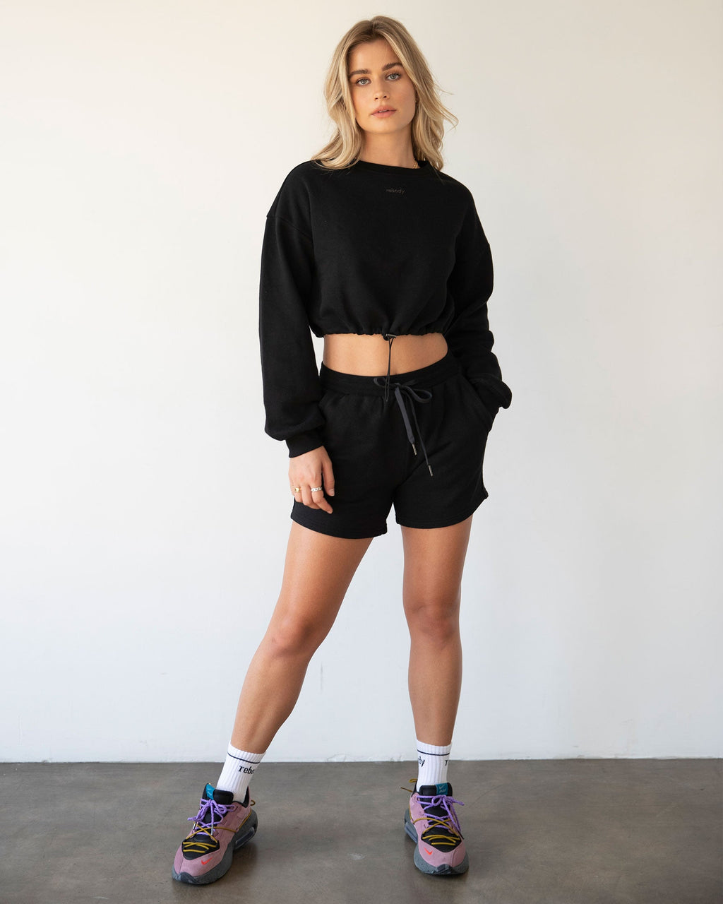 Rebody Puff Sleeve Crop Top