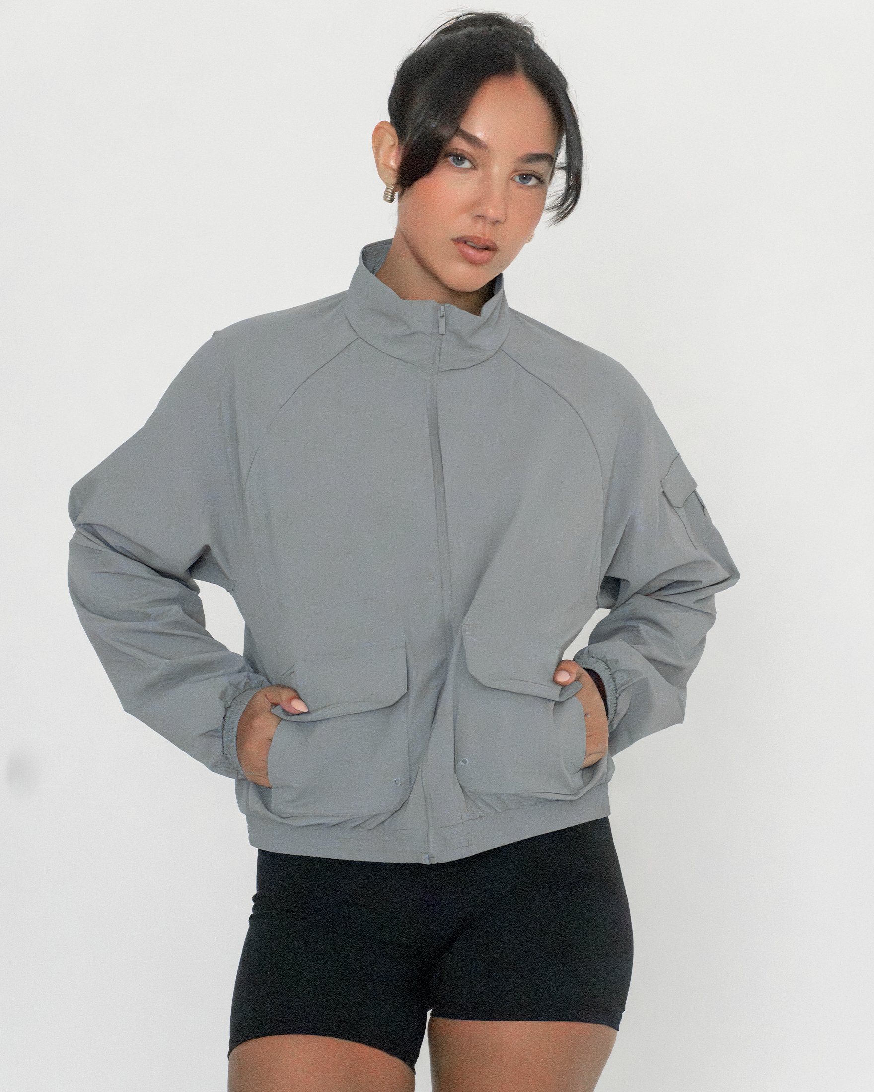 Cargo Nylon Windbreaker Jacket