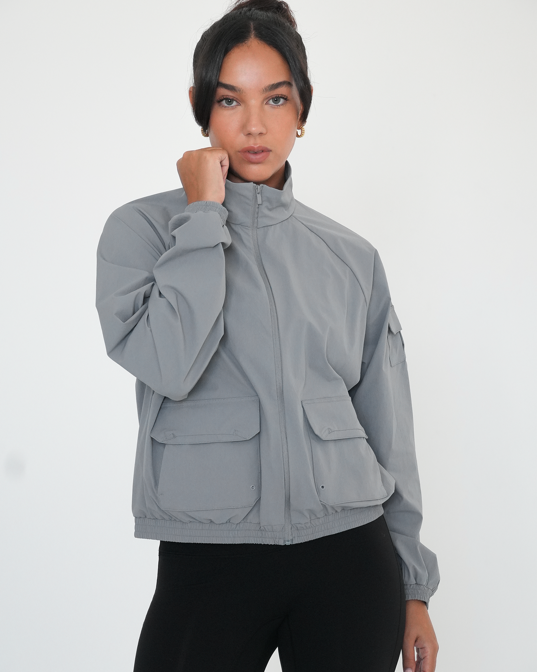 Cargo Nylon Windbreaker Jacket